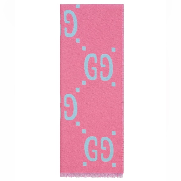 Gucci GG jacquard wool silk scarf - Picture 3 of 6